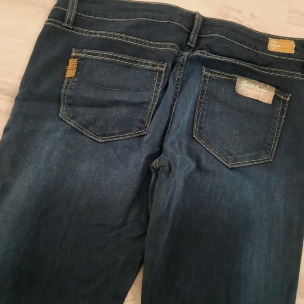 NWT Paige Dark Blue Jeans - Picture 3 of 9